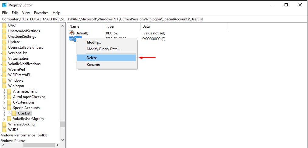 hide user account details